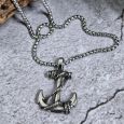 Stainless Steel Anchor Necklace in Personalised Box