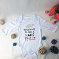 Welcome Baby Personalised Bodysuit