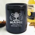 Grandpa Engraved Black Can Cooler Personalised