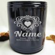 Aunty Engraved Black Can Cooler Personalised