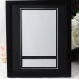 Baby Personalised Photo Frame 6x8 Black/Silver