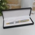 Graduation Satin & Gold Twist Pen Personalised Box