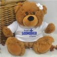 Proud Godmother Personalised Teddy Bear Brown Plush
