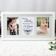 Christening  White Gallery Collage Frame Typography Print