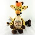 Personalised Birthday Giraffe Cubbie Plush