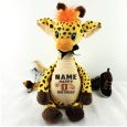 Personalised Birthday Giraffe Cubbie Plush