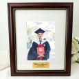 Graduation Classic Wood Photo Frame 5x7 Personalised Message