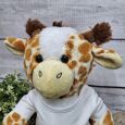 Baptism Personalised Giraffe Toy Chubbs