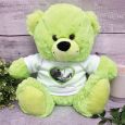 Personalised Valentines Day Photo Bear Lime 30cm