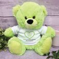 Personalised Valentines Day Photo Bear Lime 30cm
