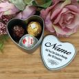 Personalised Bear with Rose and Heart Tin