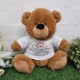 Happy Valentines Day Bear Brown Plush 30cm