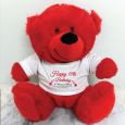 Personalised 18th Birthday Bear Red Plush