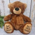 Personalised Teddy Message Bear 40cm Plush Brown