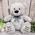 Personalised 1st Birthday Teddy Bear 40cm PlushGrey