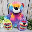 Christening Personalised Teddy Bear 40cm Rainbow