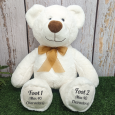 1st Birthday Bear Gordy Cream Plush 40cm