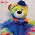 Personalised Ballerina Teddy Bear 40cm Plush Rainbow