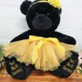 Ballerina Baby Teddy Bear 40cm Black