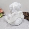 Angel Memorial Bear with Denim Heart Urn For Ashes