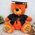 Personalised Graduation Bear with Cape Orange 40cm 