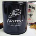 Baseball Coach Engraved Black Stubby Can Cooler