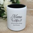 Netball Coach Engraved White Stubby Can Cooler
