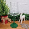 Grandmpa Personalised Christmas Wine Glass 450ml