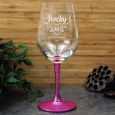 18th Birthday Engraved Personalised Wine Glass 450ml (F)