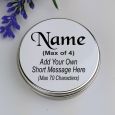 Baptism Blue Pearl Rosary Beads Personalised Tin