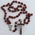 Holy Communion Wooden Rosary Beads Personalised Tin