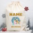 Personalised Christmas Santa Sack 80cm - Nativity