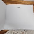 Personalised 16th Birthday Guest Book White Silver Hearts