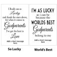 Godparent Black Frame Gallery Collage Typography Print