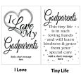 Godparent Black Frame Gallery Collage Typography Print