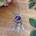 Dream Catcher Cremation Urn Necklace in Personalised Box 