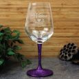 Flower Girl Engraved Personalised Wine Glass 450ml