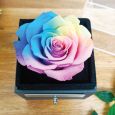 Eternal Rainbow Rose 80th Jewellery Gift Box