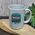 Fathers Day Photo Coffee Mug with Message