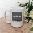 Personalised Photo Coffee Mug 15oz with Message