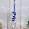 Naming Day Candle Holder with Sapphire Suncatcher