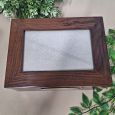 Wooden Urn Cremation Ashes Photo Box