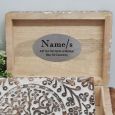 Personalised Tree Of Life Boho Carved Wooden Box