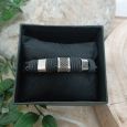 40th Birthday Braided Leather Bracelet Gift Boxed