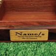 Coach Carved Mandala Wood Trinket Box