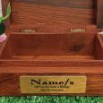 90th Birthday Unicorn Gold Inlay Wood Trinket Box