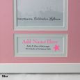 Personalised 1st Birthday  Photo Frame 4x6 White Wood Pink