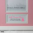 Baby Girl Naming Day Photo Frame 4x6  - Pink
