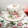 Cup & Saucer Set in Mum Box - Butterfly Rose