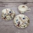 Cup & Saucer Set in Personalised Box Aussie Birds